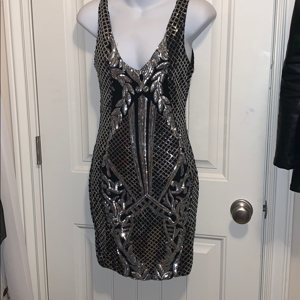 Hot Miami styles sequin dress